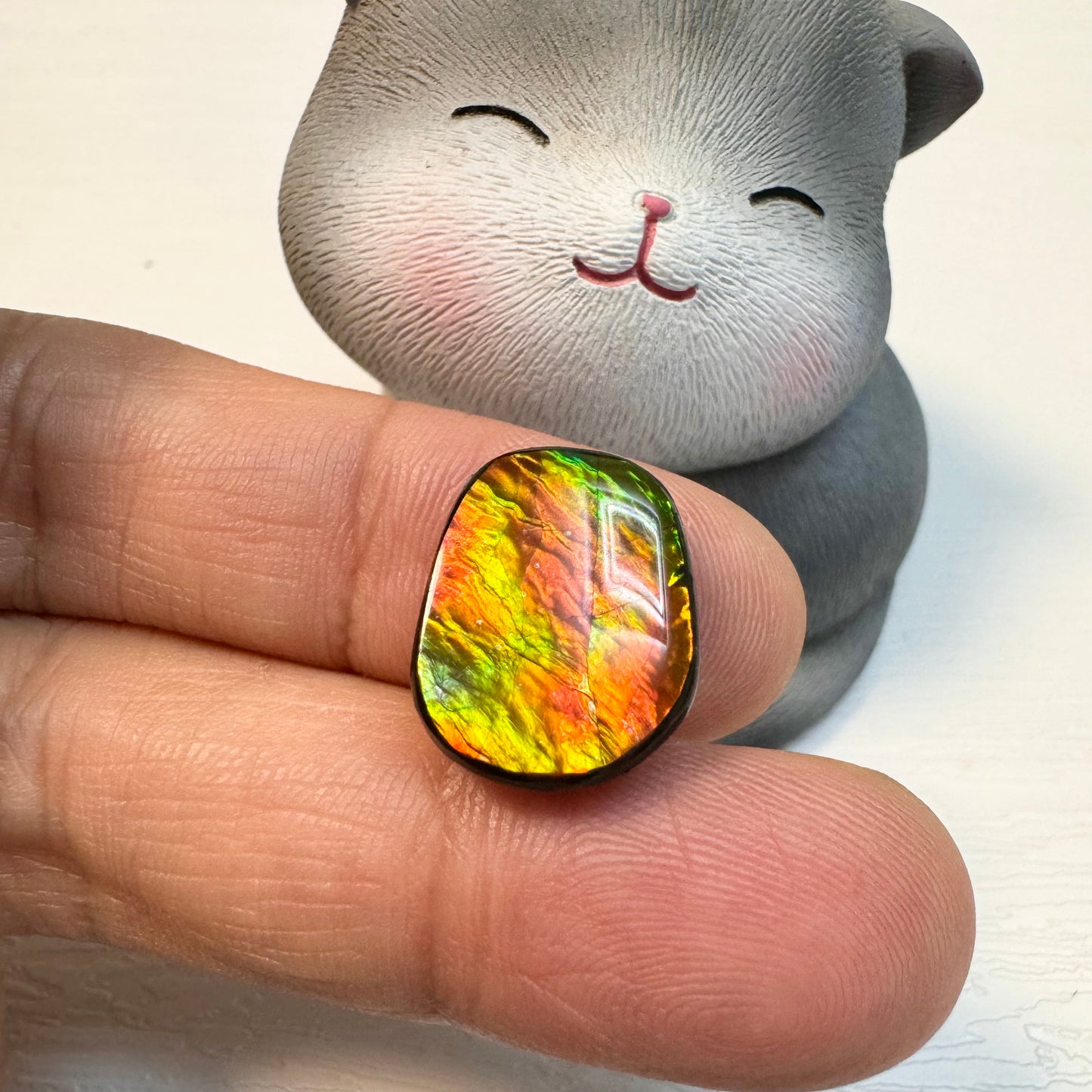 斑彩石裸石 12x17mm