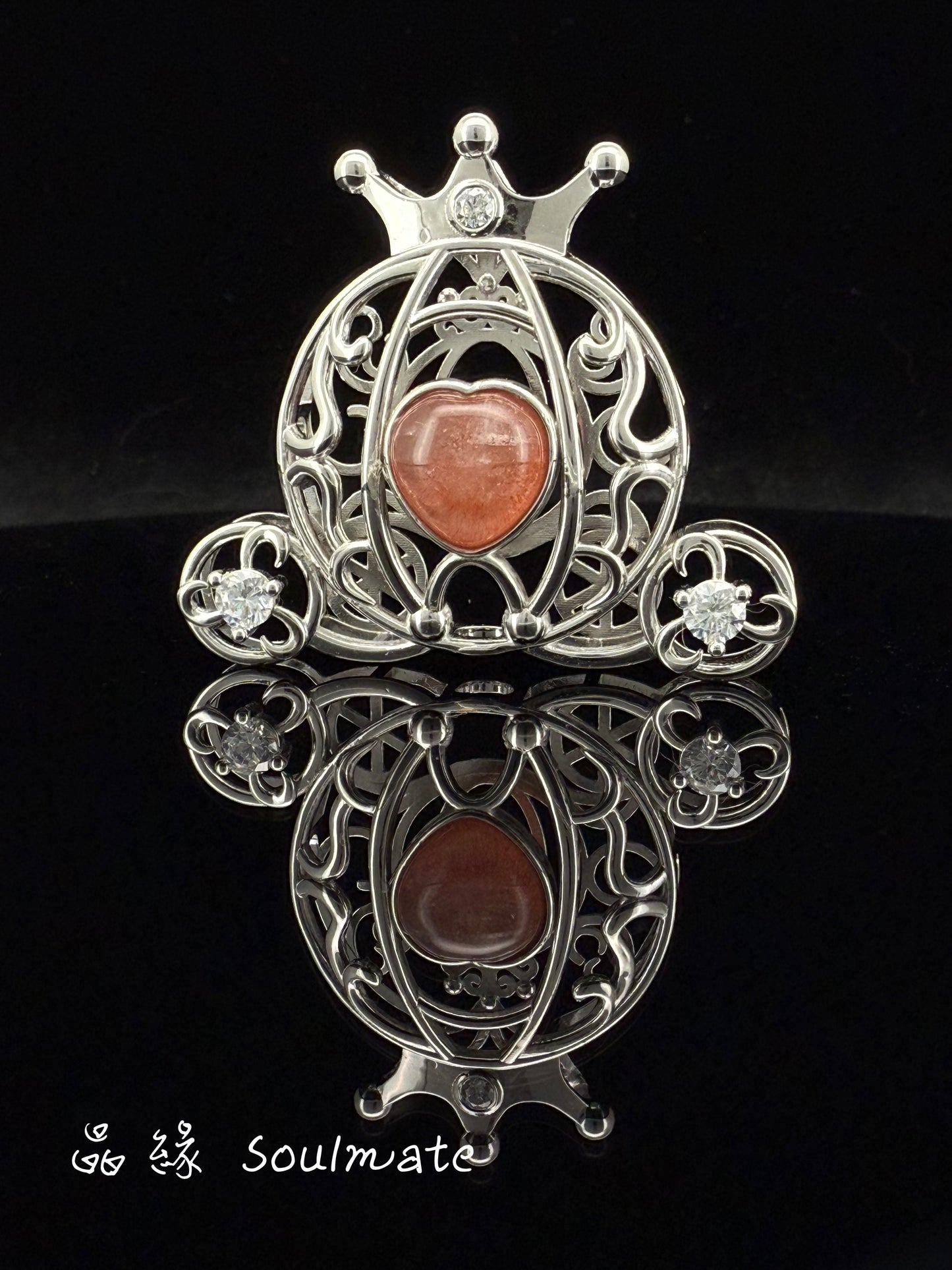 俄羅斯士多啤梨晶盒子 36x40mm (石9mm)