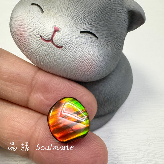 斑彩石裸石 12x13mm