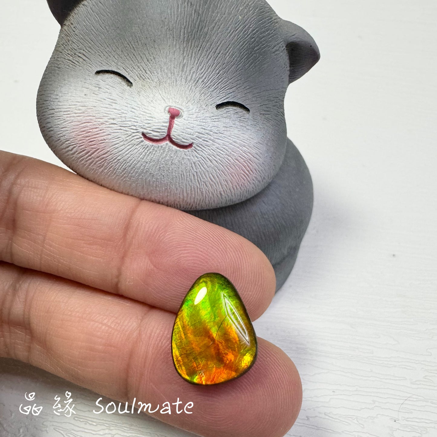 斑彩石裸石 11x14mm