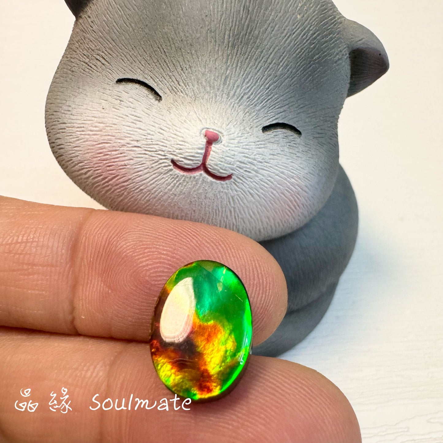 斑彩石裸石 10x14mm