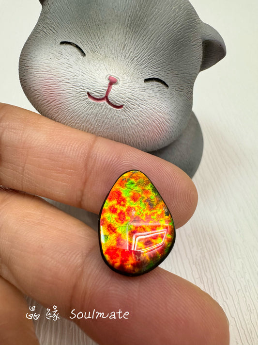 斑彩石裸石 12x18mm