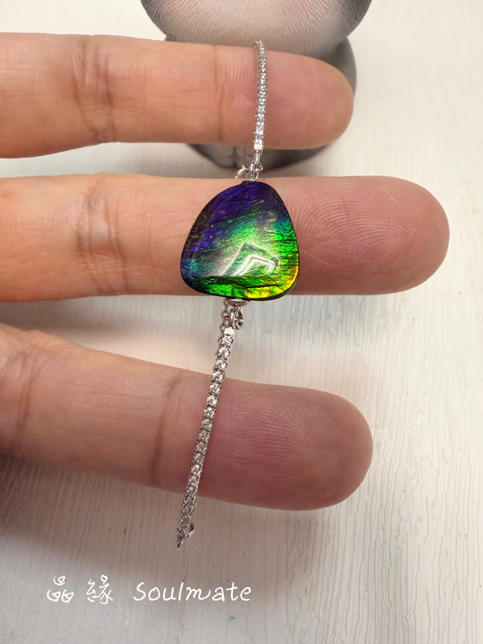 斑彩石手鏈 14x15mm