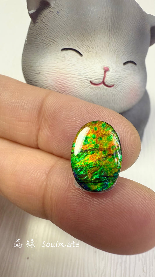 斑彩石裸石 10x14mm