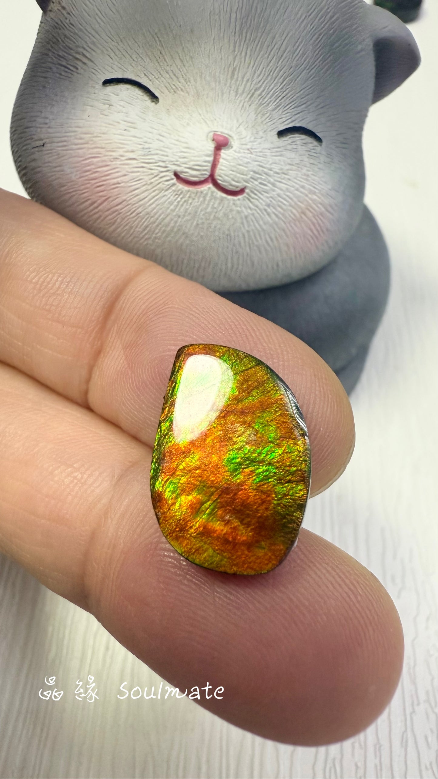 斑彩石裸石 12x28mm
