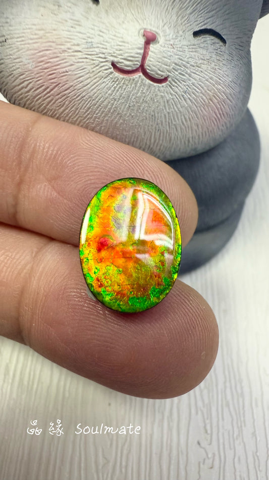 斑彩石裸石 12x16mm