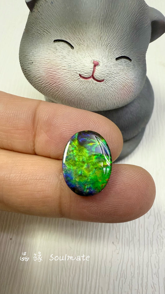 斑彩石裸石 12x16mm