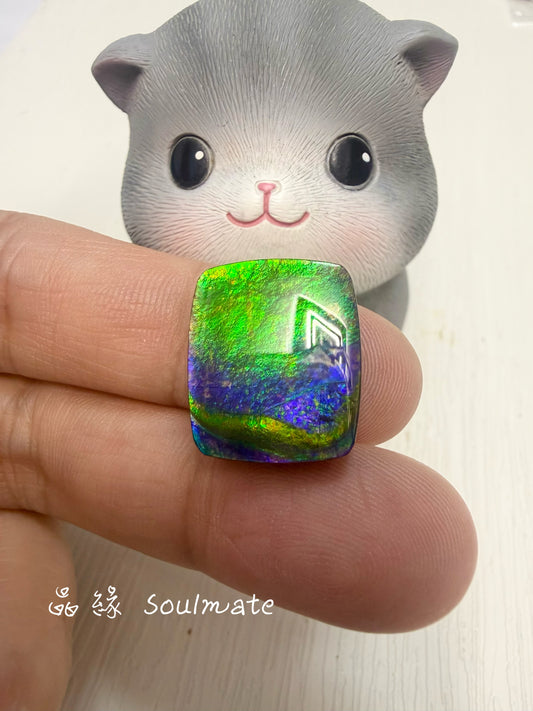 斑彩石裸石 13x28mm