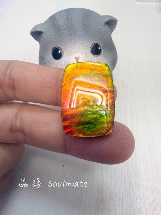 斑彩石裸石 20x28mm