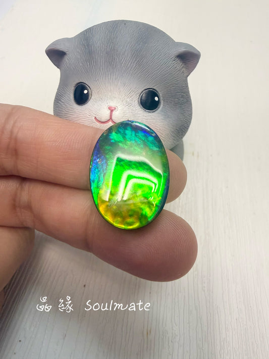 斑彩石裸石 18x25mm