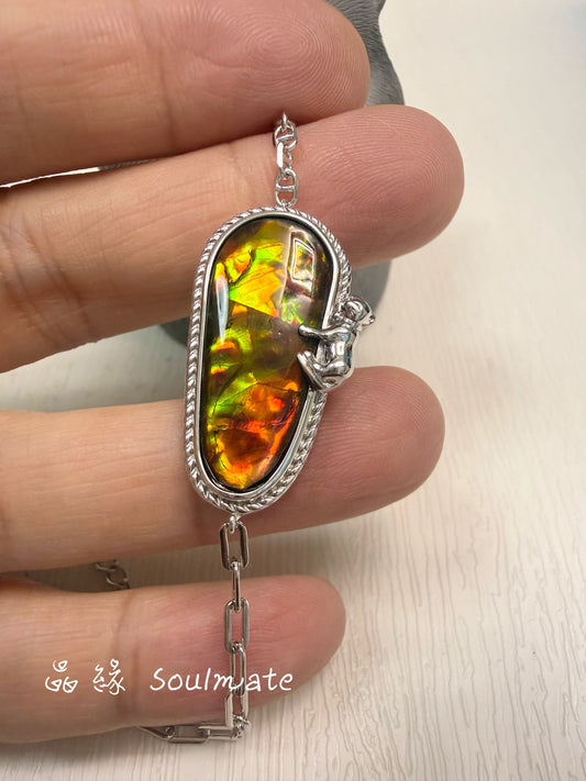 斑彩石手鏈 15x30mm (石10x25mm)