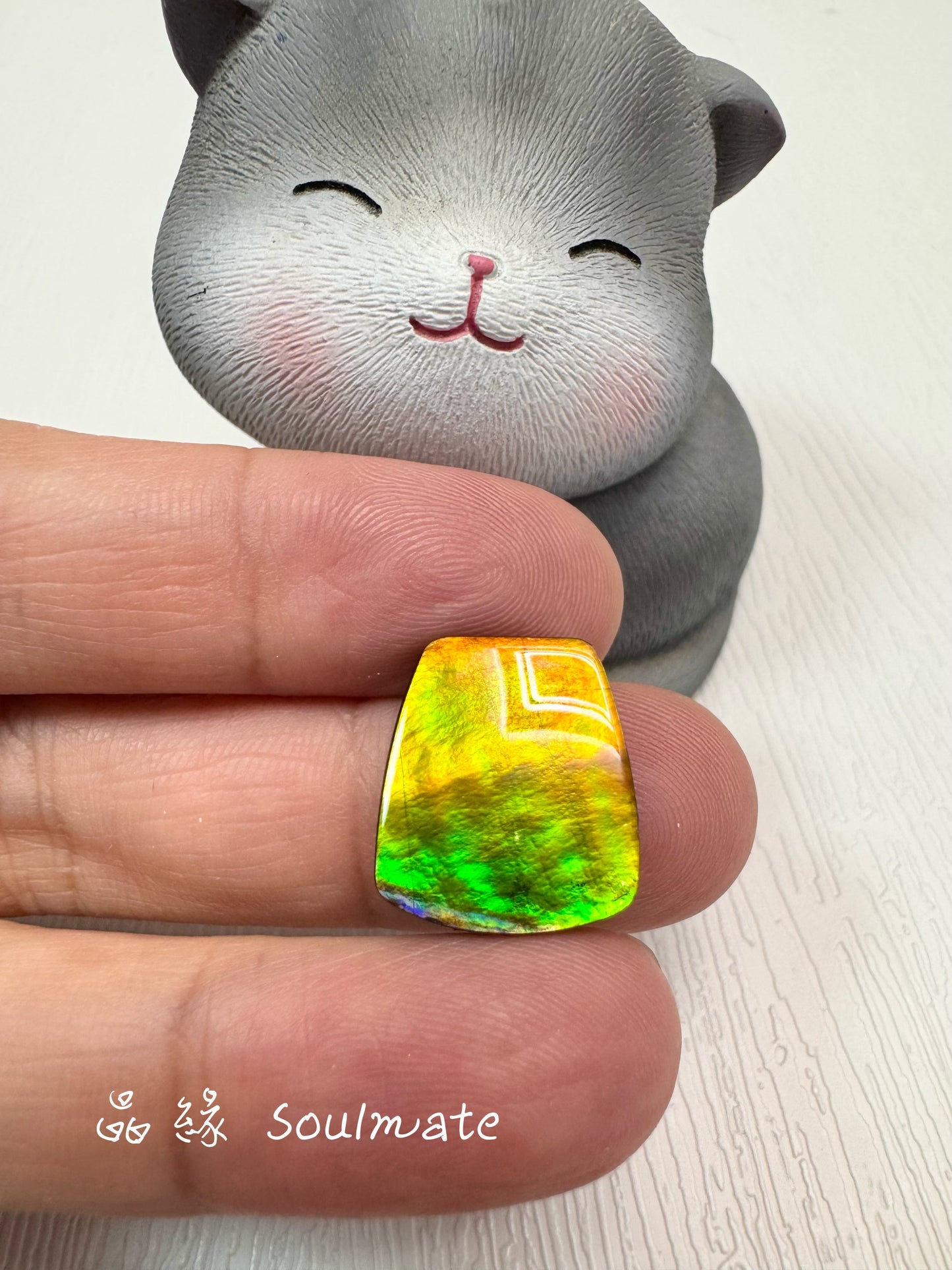 斑彩石裸石 15x17mm