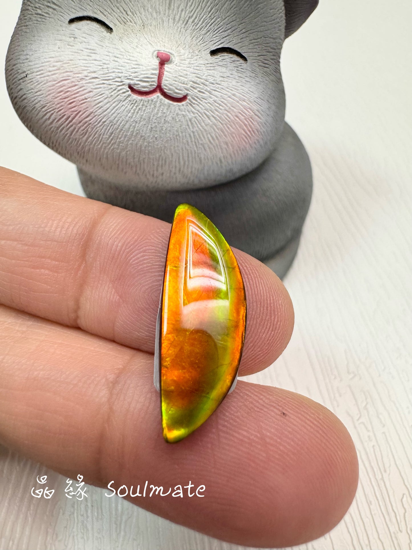 斑彩石裸石 8x22mm