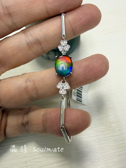 斑彩石手鏈 （石9x11mm)