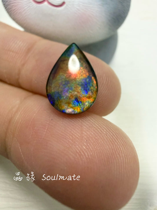 斑彩石裸石 10x15mm