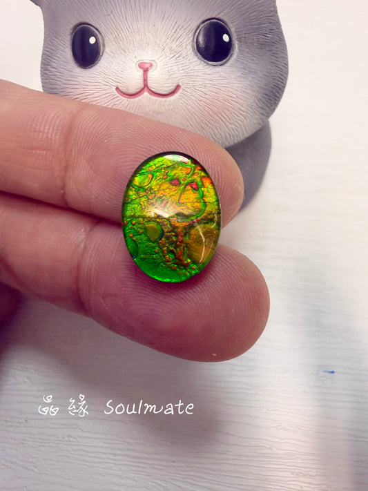 斑彩石裸石 （石12x16mm)