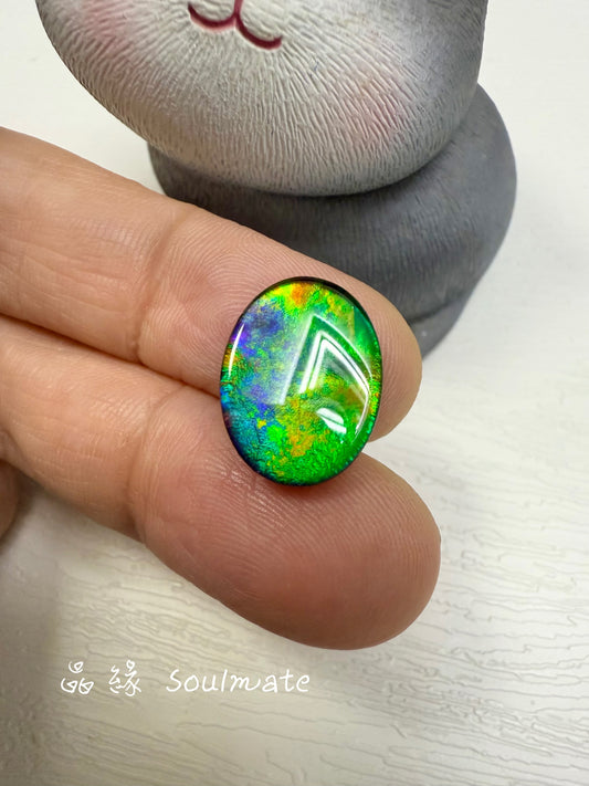 斑彩石裸石 12x16mm