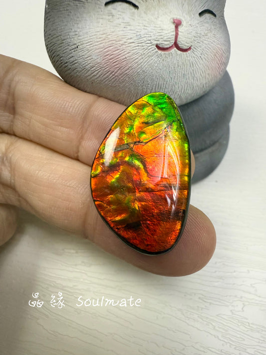 斑彩石裸石 18x30mm