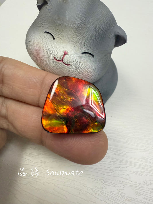 斑彩石裸石 21x23mm