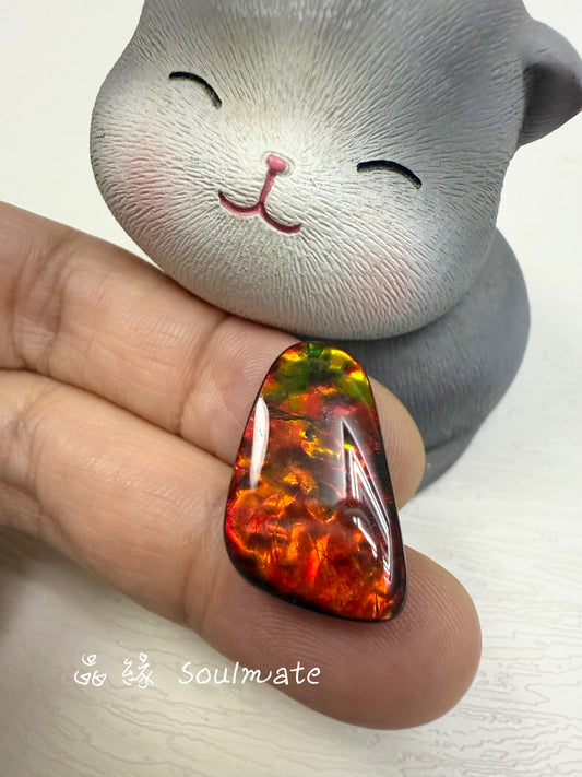 斑彩石裸石 14x23mm