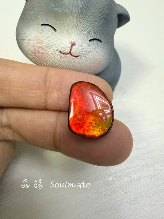 斑彩石裸石 14x18mm