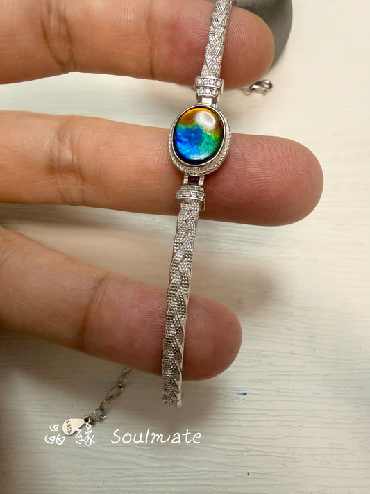 斑彩石手鏈 （石8x10mm)