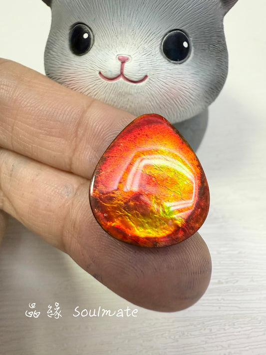 斑彩石裸石 19x22mm