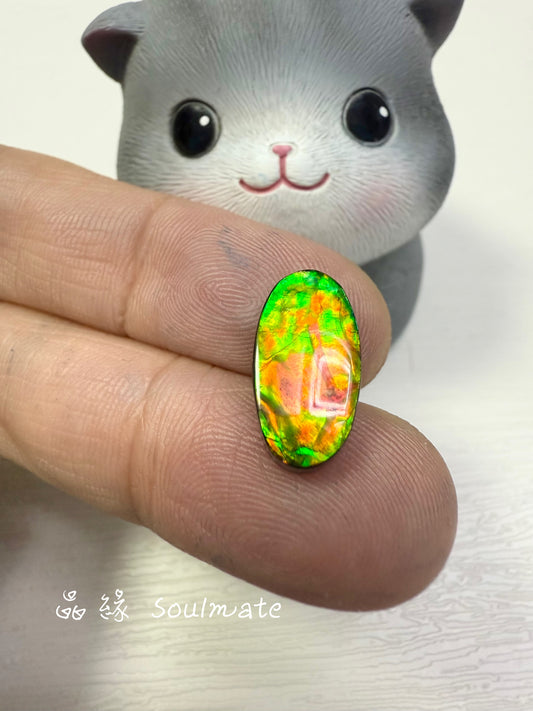 斑彩石裸石 8x15mm