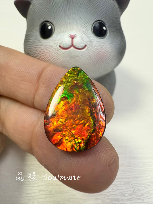 斑彩石裸石 15x22mm