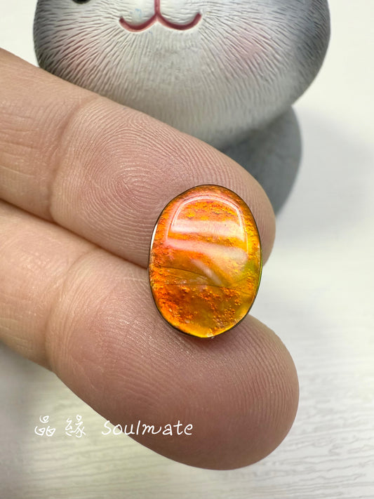 斑彩石裸石 10x14mm
