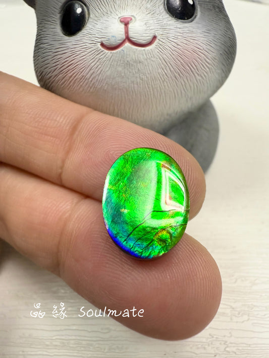 斑彩石裸石 12x16mm