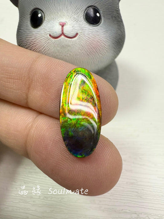 斑彩石裸石 10x21mm