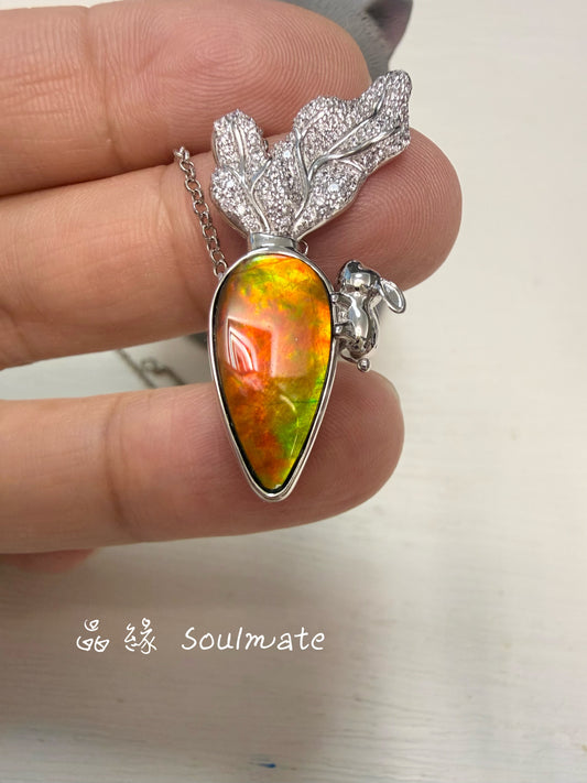 斑彩石盒子 （石8x17mm)