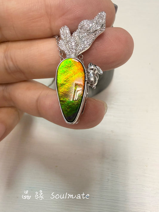 斑彩石盒子 （石9x20mm)
