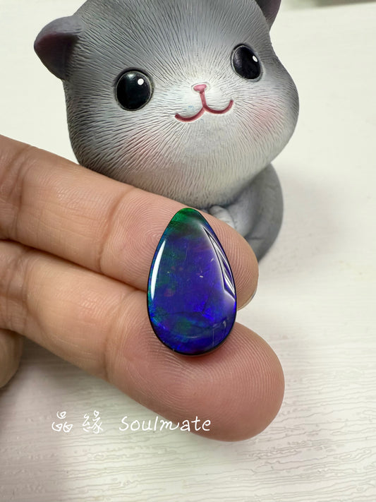 斑彩石裸石 11x21mm