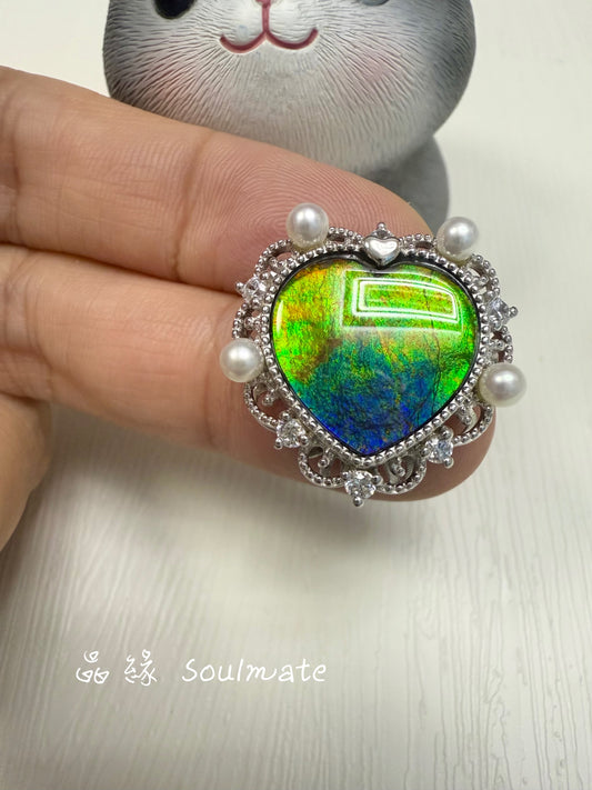 斑彩石盒子 22mm (石 15mm)