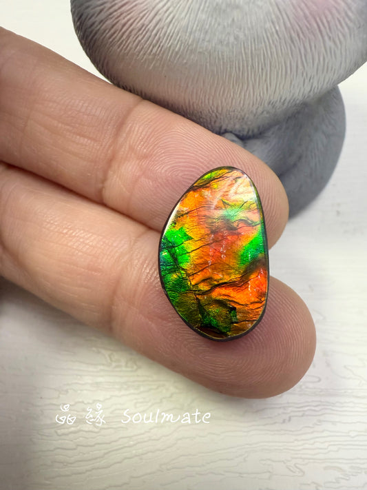 斑彩石裸石 12x19mm