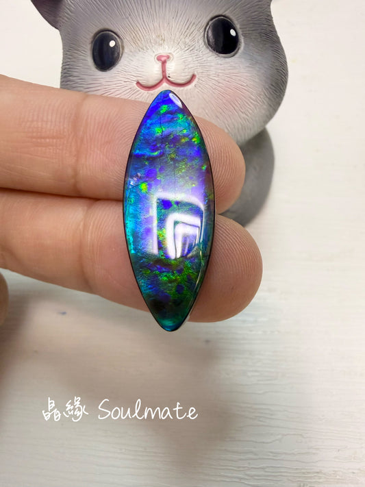 斑彩石裸石 12x31mm