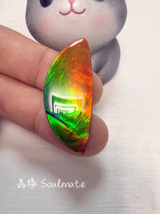 斑彩石裸石 16x39mm
