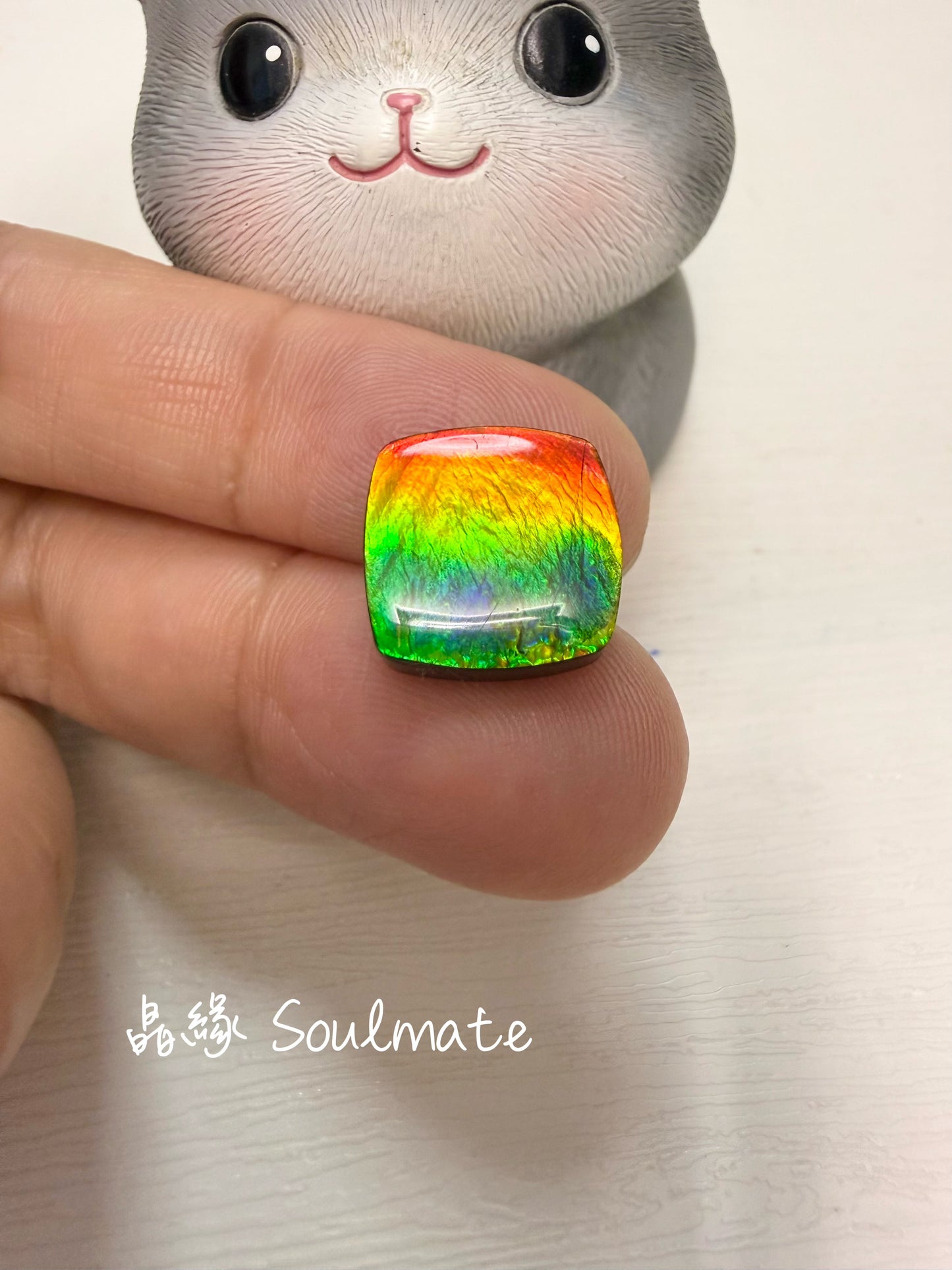 斑彩石裸石 12x13mm