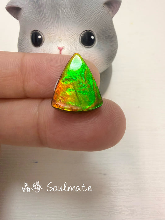 斑彩石裸石 14x18mm