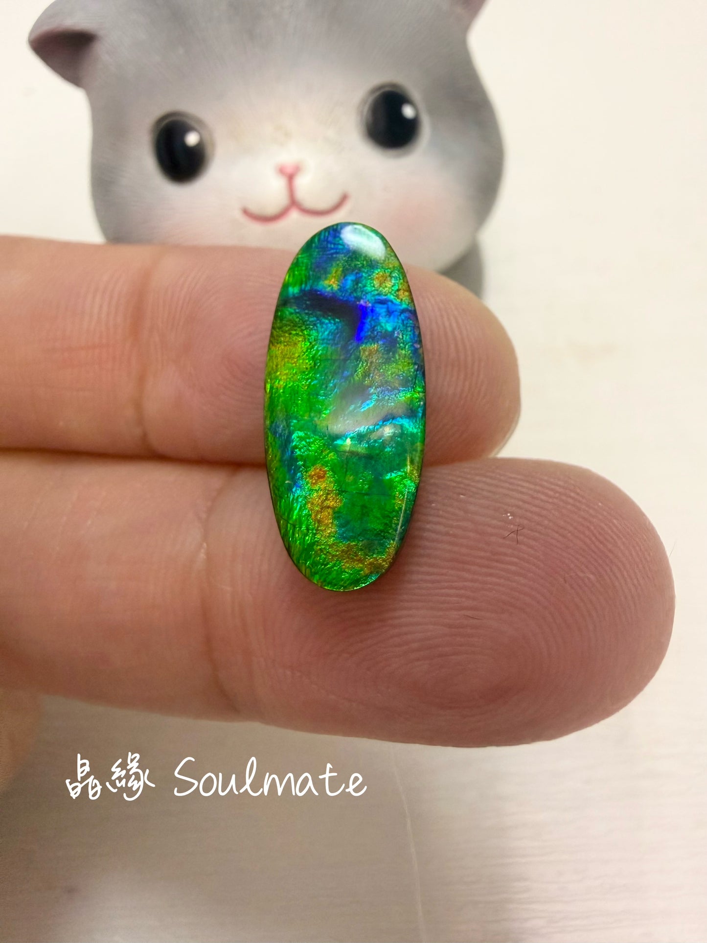 斑彩石裸石 8x20mm