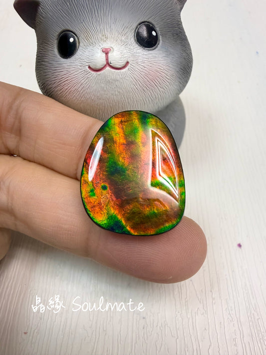 斑彩石裸石 21x26mm