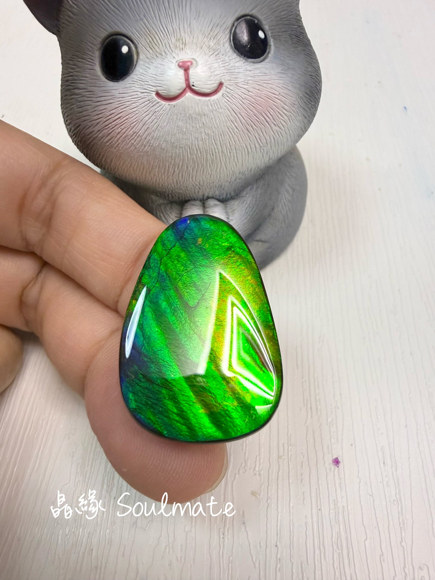 斑彩石裸石 21x32mm