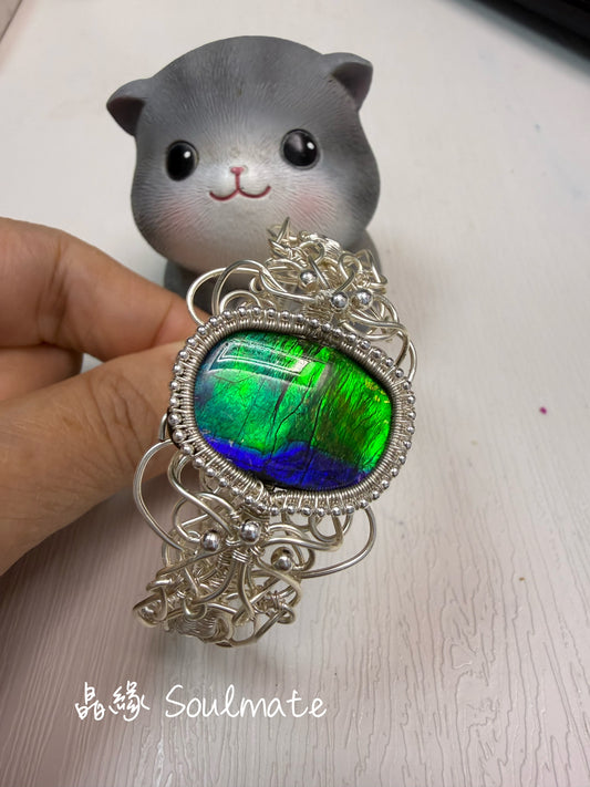 斑彩石手鐲 14x22mm