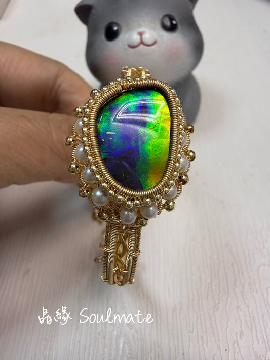 斑彩石手鐲 12x18mm