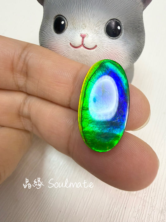 斑彩石裸石 14x25mm