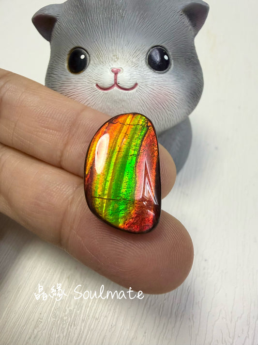斑彩石裸石 14x23mm