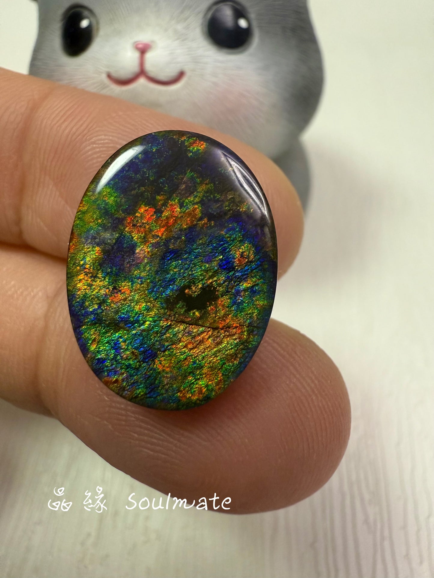 斑彩石裸石 15x20mm