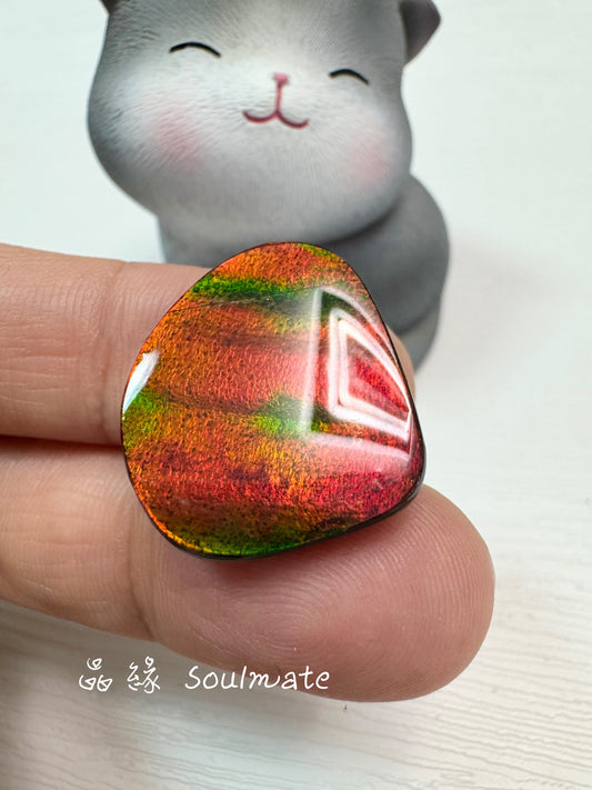 斑彩石裸石 19x22mm